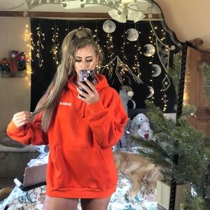 NWOT ORANGE SISTERS JAMES CHARLES HOODIE